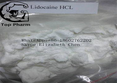 Der Schmerzmittel-Drogen-pharmazeutisches Rohstoffe lidocaine-Hydrochlorid CASs 73-78-9 weißes Pulver