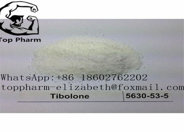 Tibolone-Steroid-Pulver CAS 5630-53-5 weiß oder weg von Bodybuilding Livial 99%purity des weißen kristallinen Pulvers